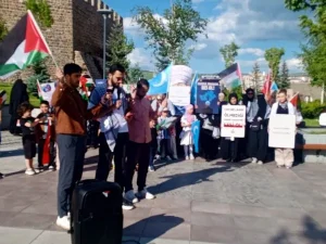 Erzurum'da Sağlıkçılardan Gazze İçin 81 Haftalık Sessiz Direniş