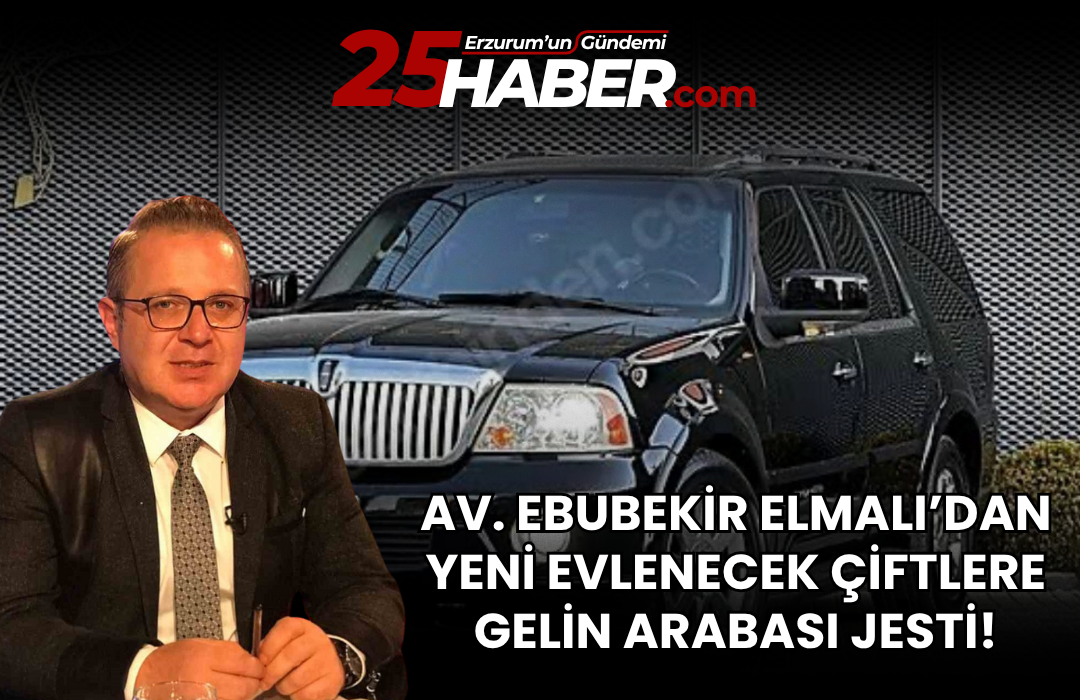 Av. Ebubekir Elmalı Geleneğini Sürdürüyor: Yeni Evleneceklere Gelin Arabası ve Altın Hediyesi!