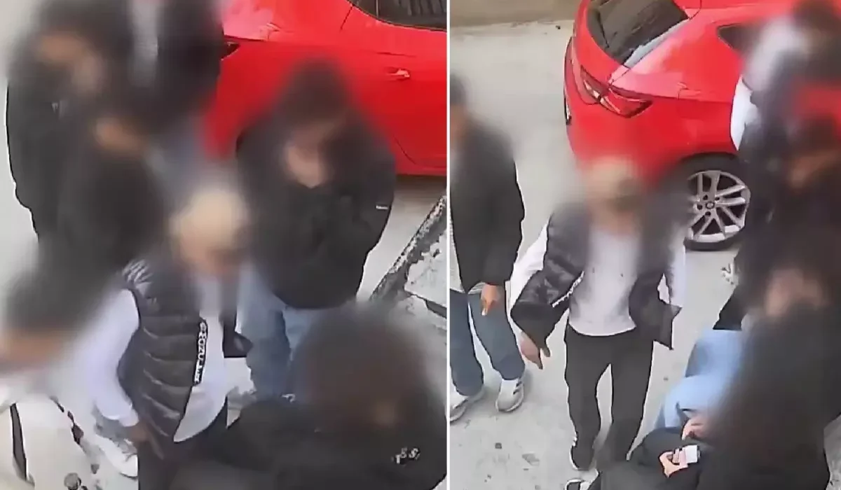 Çocuk yaştaki çete genç kızın kolyesini gasbetti