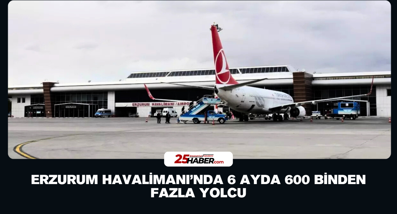 Erzurum Havalimanı’nda 6 Ayda 600 Binden Fazla Yolcu