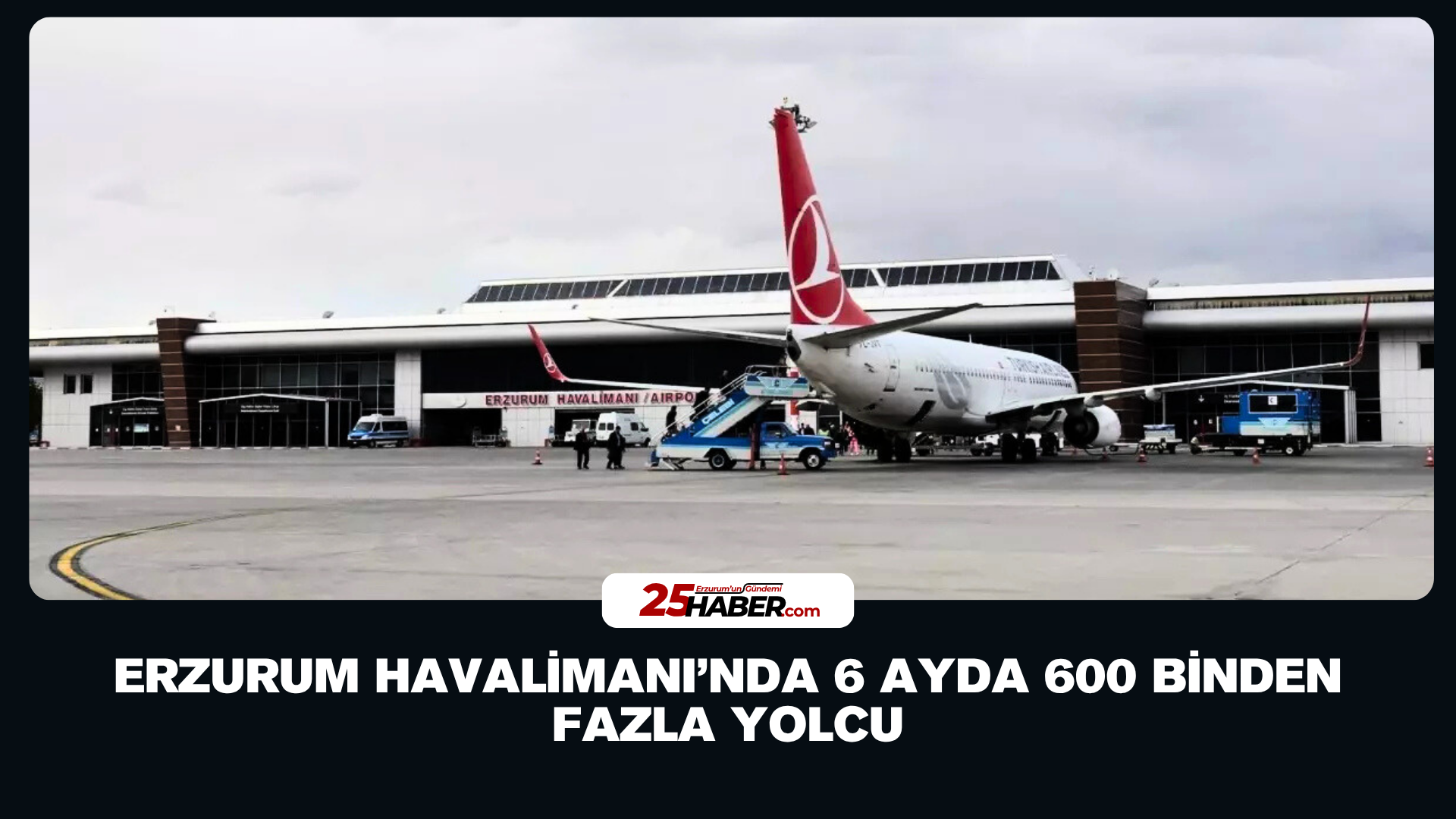 Erzurum Havalimanı’nda 6 Ayda 600 Binden Fazla Yolcu